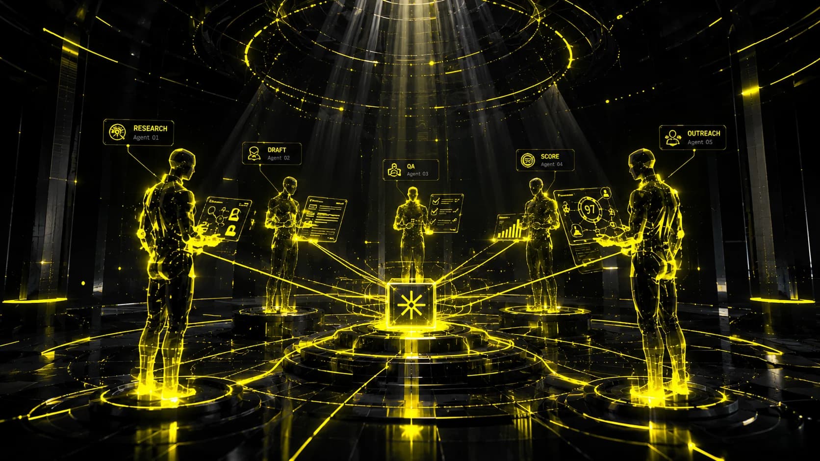 Your AI team, on one screen.